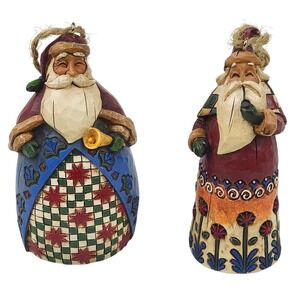Jim Shore Heartwood Creek Santa Claus Christmas Ornament C107461 2002 Folk Art